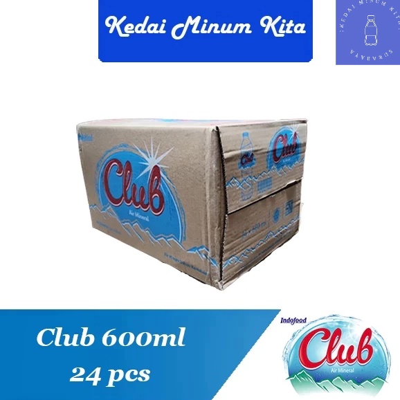 

0PV Club Mineral Water 600ml Dus (24 botol) Bst Terlaris ✪ل͜