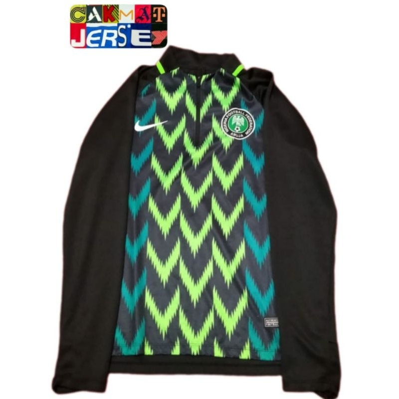 Halfzip Nigeria Midlayer Nigeria 18/19 non Original
