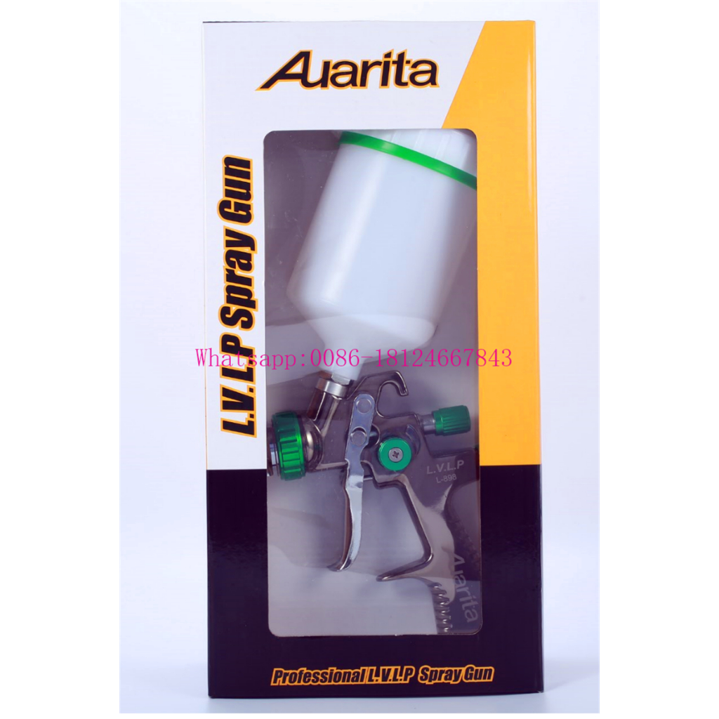Auarita L-898 LVLP car spray gun for paint Gravity Air Spray - 1.3mm Nozzle, 600cc cup