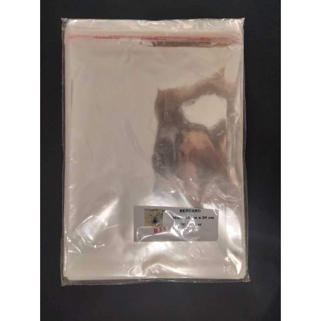 

[100 lembar]Plastik OPP Plastik 18 x 24 cm