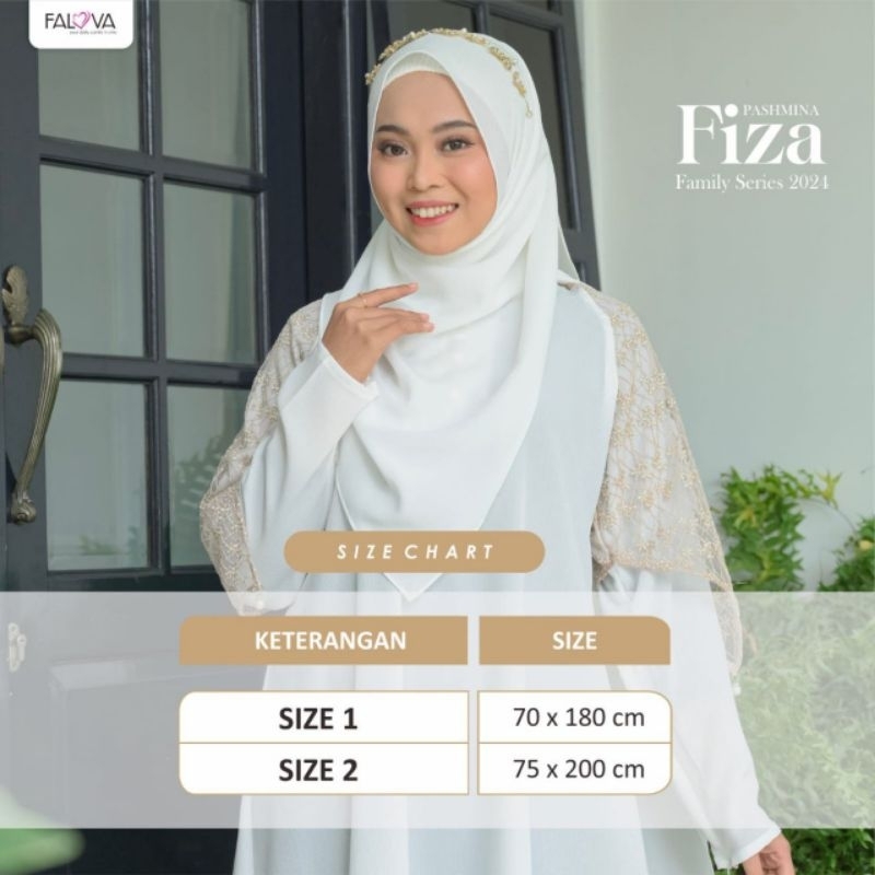 FIZA PASHMINA by FALOVA [FARHAN FAHIRA FAMILY IED SERIES SARIMBIT 2024]