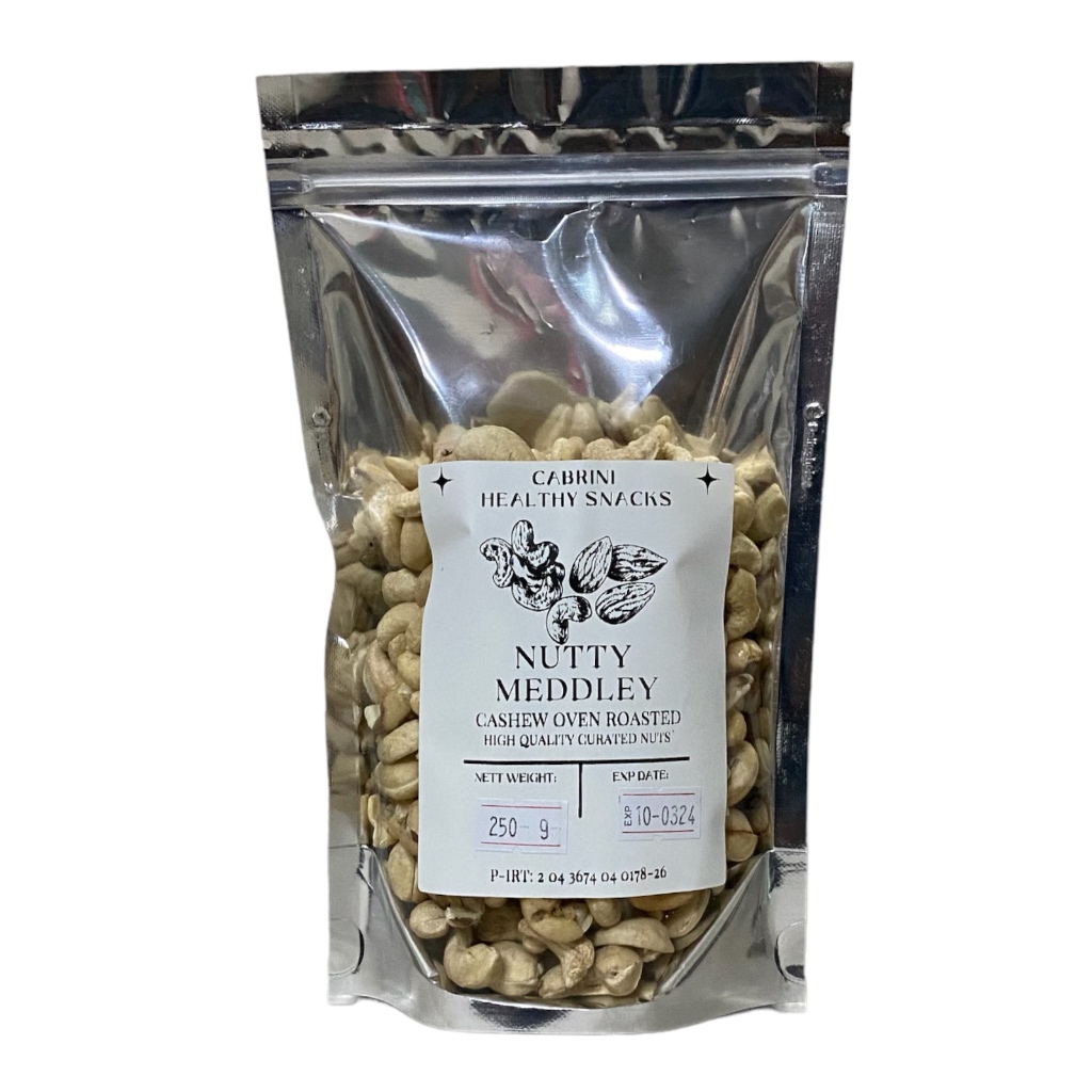 

Cabrini Healthy Snacks Nutty Meddley Cemilan Kacang Bawang Mete 250gr