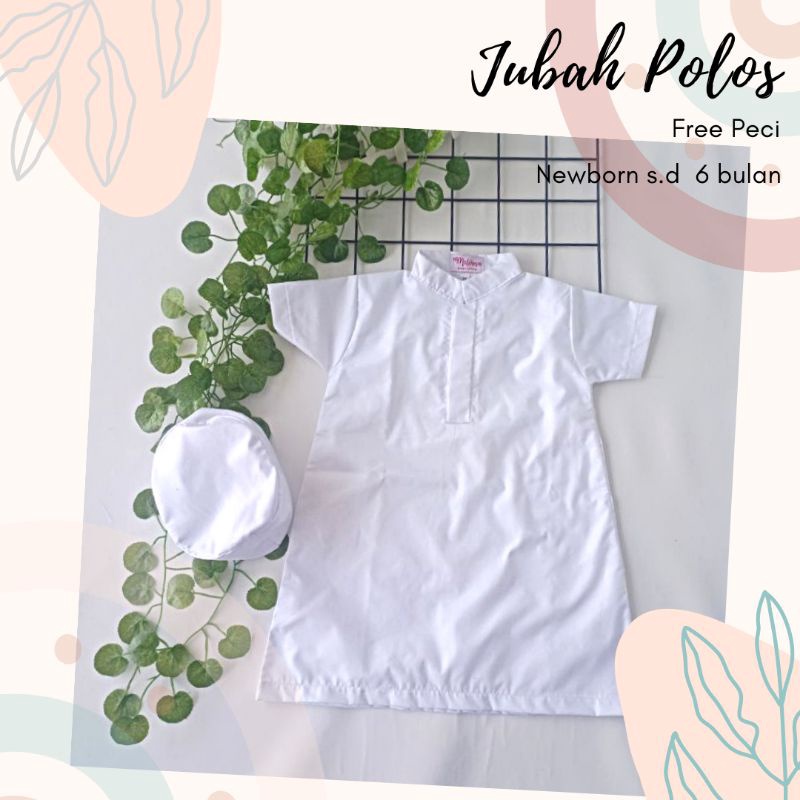 ✨MEN SALE✨ Jubah Bayi Baju Aqiqah Koko Bayi Laki laki Gamis Bayi Baju Newborn Baju Bayi Baru Lahir 