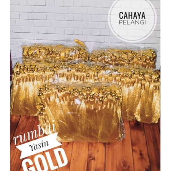 

Stok Banyak Rumbai pita pembatas Yasin isi 100 pcs *GOLD* Sale