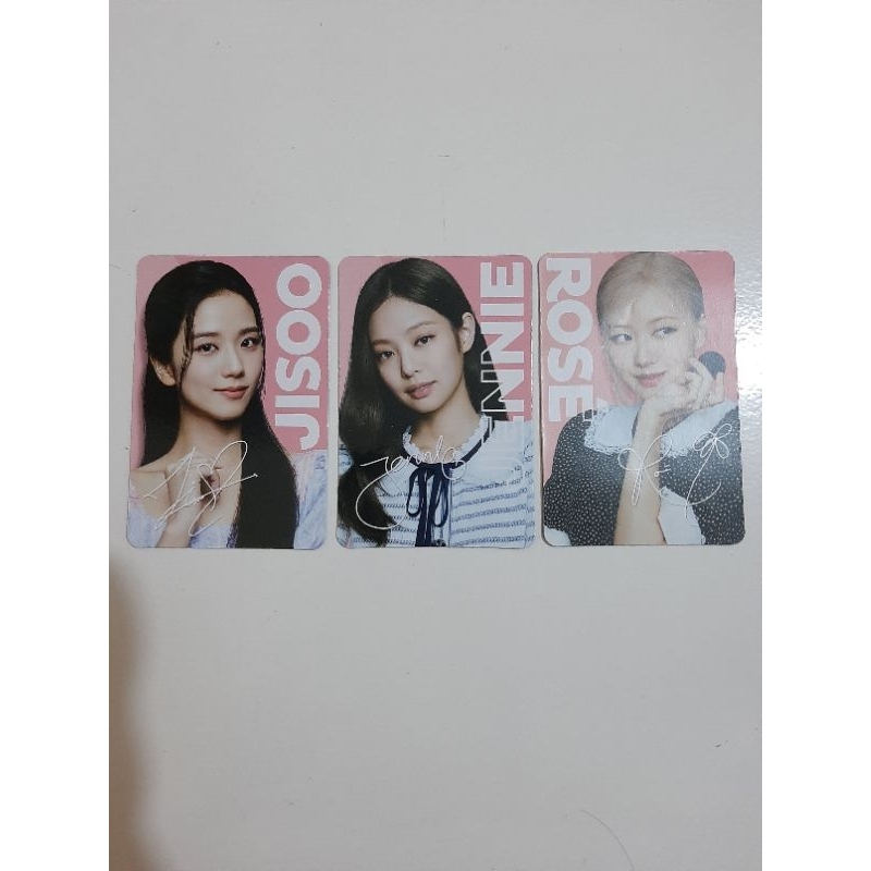 BLACKPINK OREO PHOTOCARD PC JENNIE ROSE JISOO