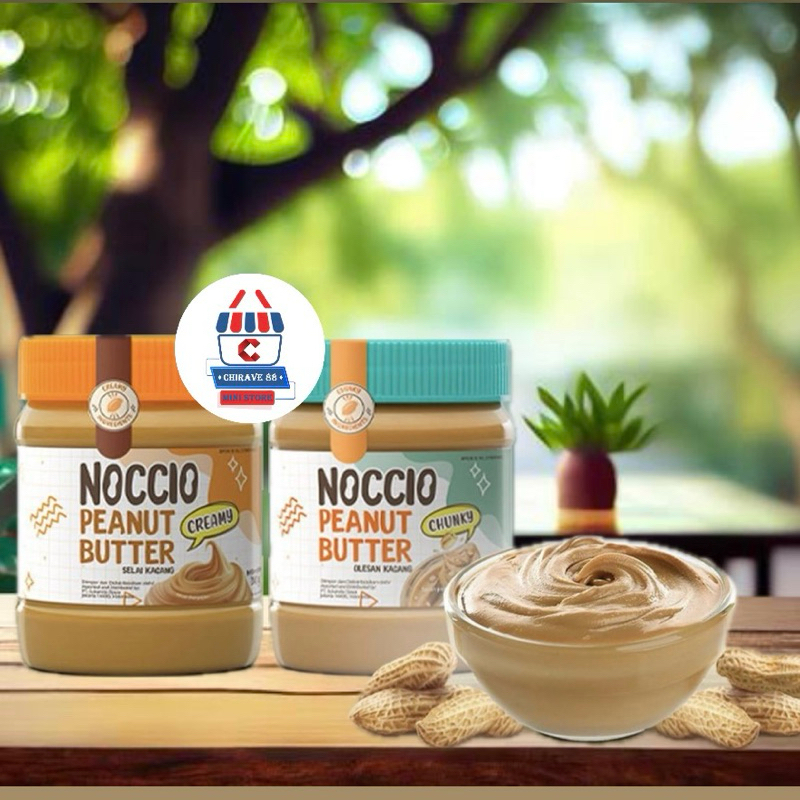 

Noccio Peanut Butter - Olesan Selai Kacang Jar - Selai Kacang Botol 340g