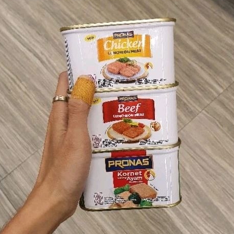 

Pronas luncheon Ayam / luncheon Sapi / Kornet Ayam per varian 198gr