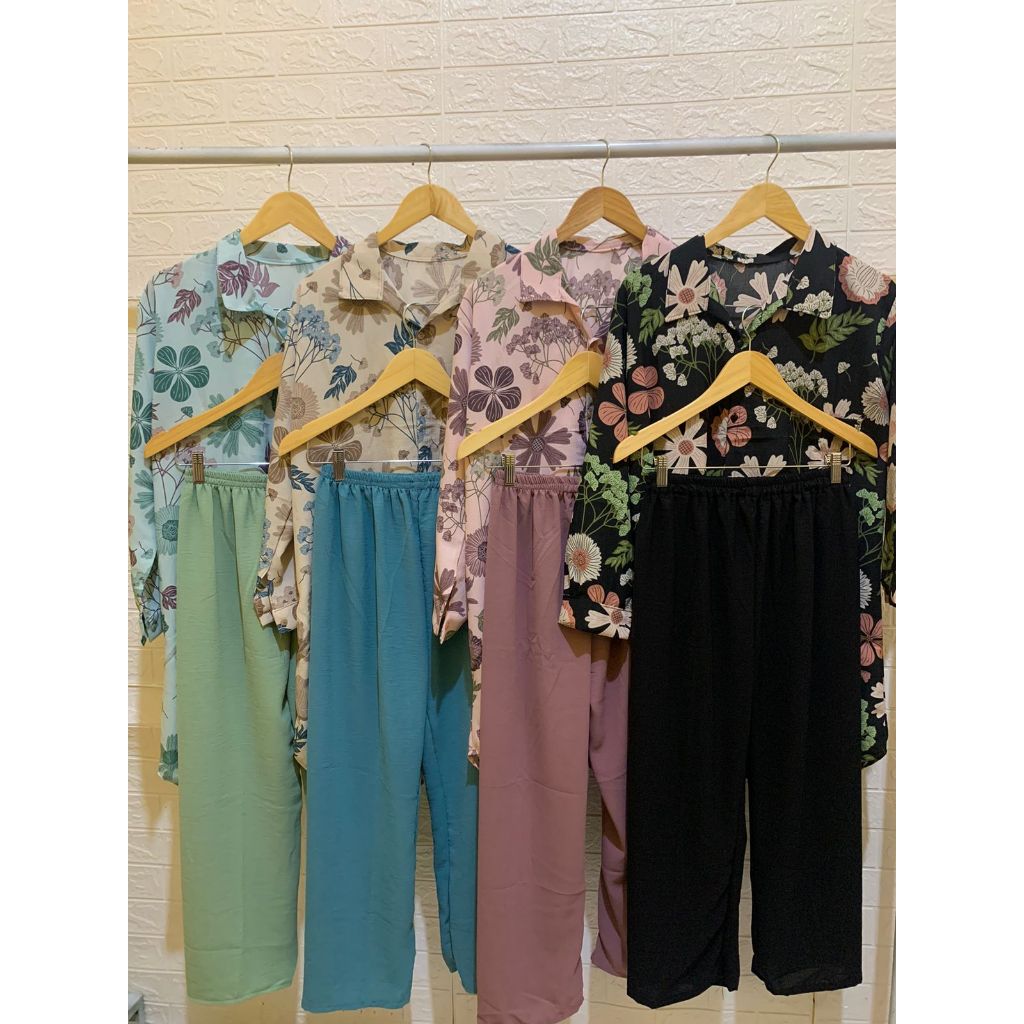 ONESET CRINKLE KEKINIAN JUMBO SETELAN BAJU TUNIK