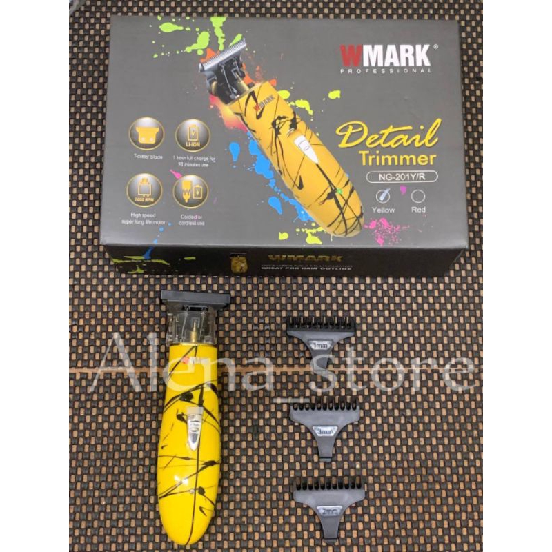 Mesin cukur rambut trimer wmark ng 201 Y // Mesin cukur rambut pengganti silet wmark ng-201 Y