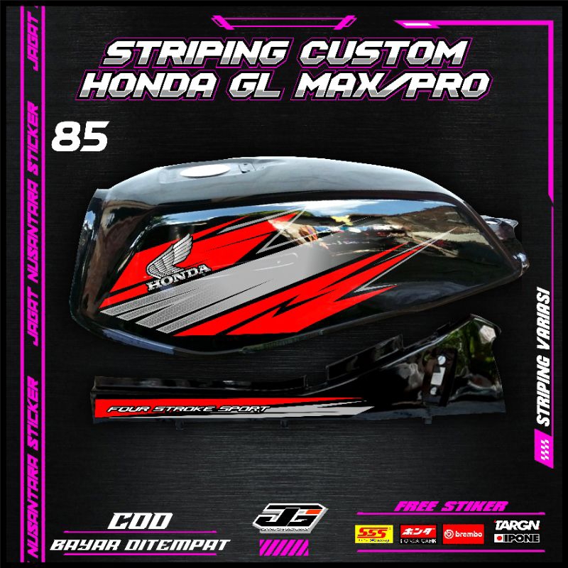 Gl Max Gl pro, Striping Custom gl, Promo Striping, Striping gl, Stiker herek, Stiker racing