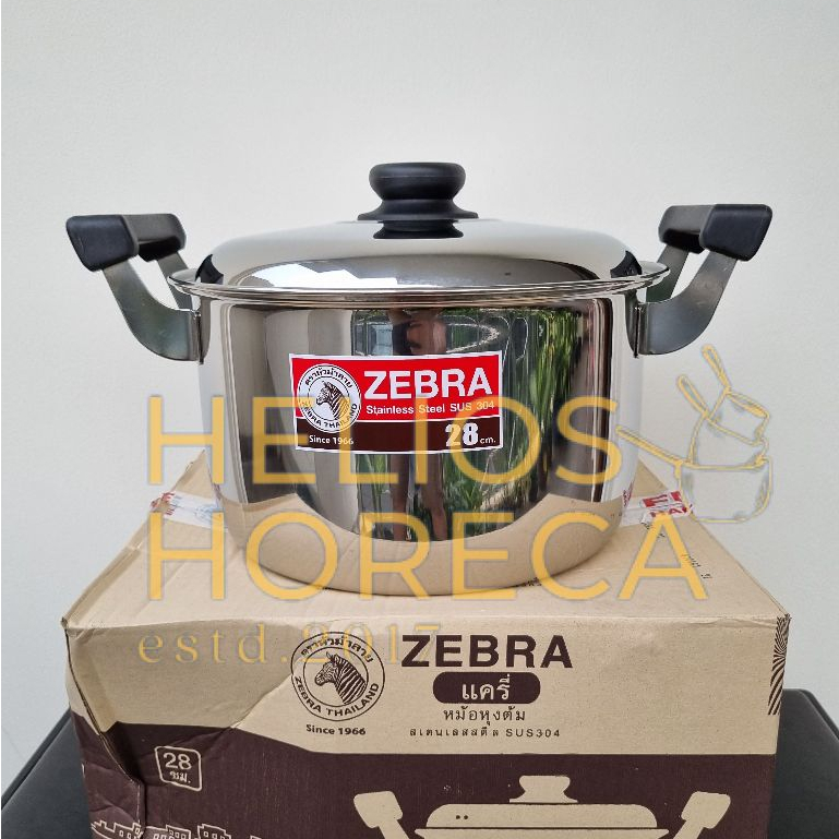 Zebra Carry Sauce Pot SUS-304 Panci Kuping Panci Rebus Panci Stainless Steel