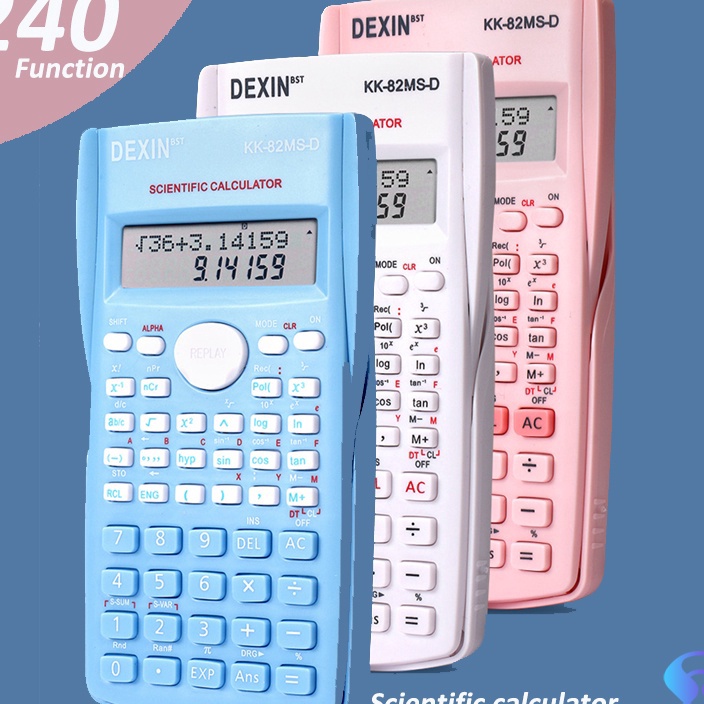 

TIPE VUC351 Kalkulator Color Function Scientific Kalkulator 24 Fungsi Kalkulasi 3 Warna 1700 scientific calculator KK-82MS-D