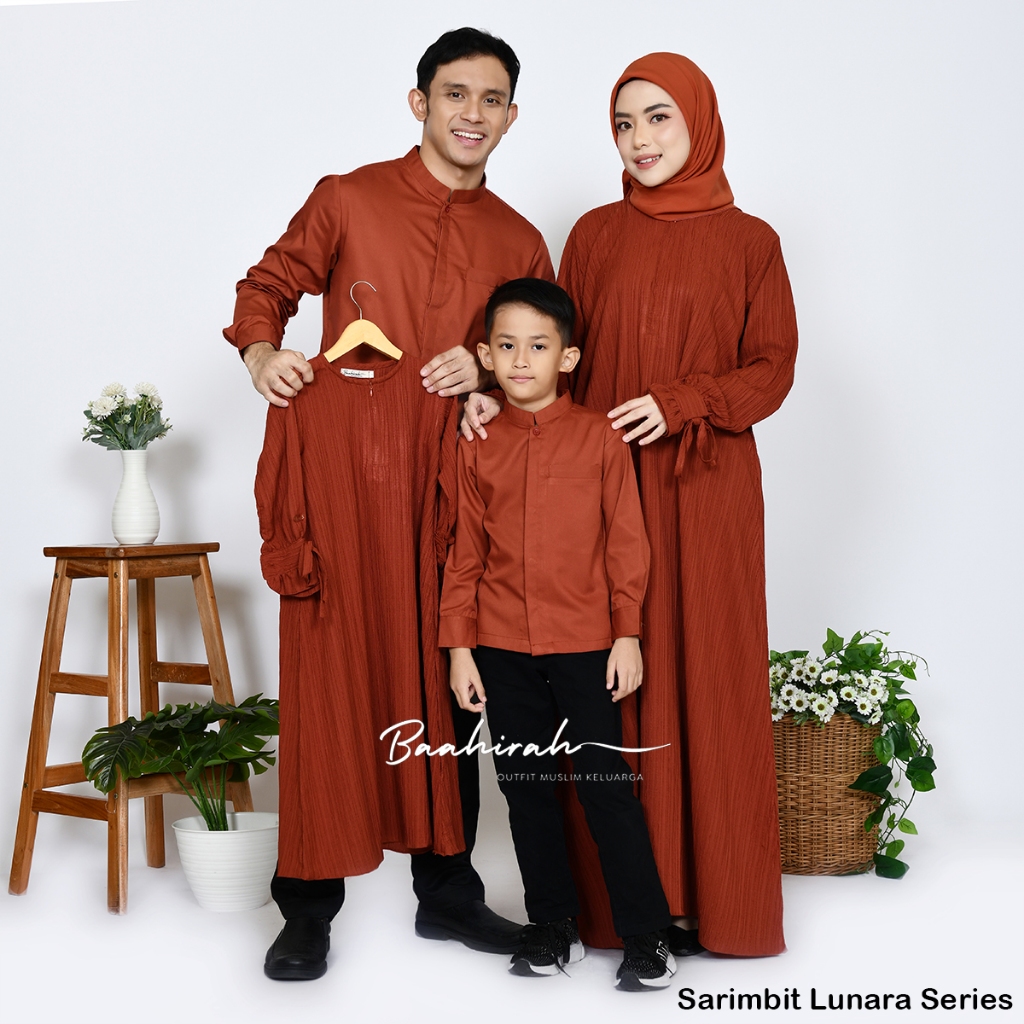 Baahirah - Baju Keluarga Nikahan | Gamis Couple Pasangan Jumbo  | Abaya Couple Pasangan Modern