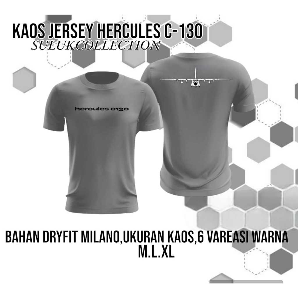 Kaos Jersey HERCULES C 130 / Kaos MILITER / Kaos PESAWAT HERCULES Bisa COD