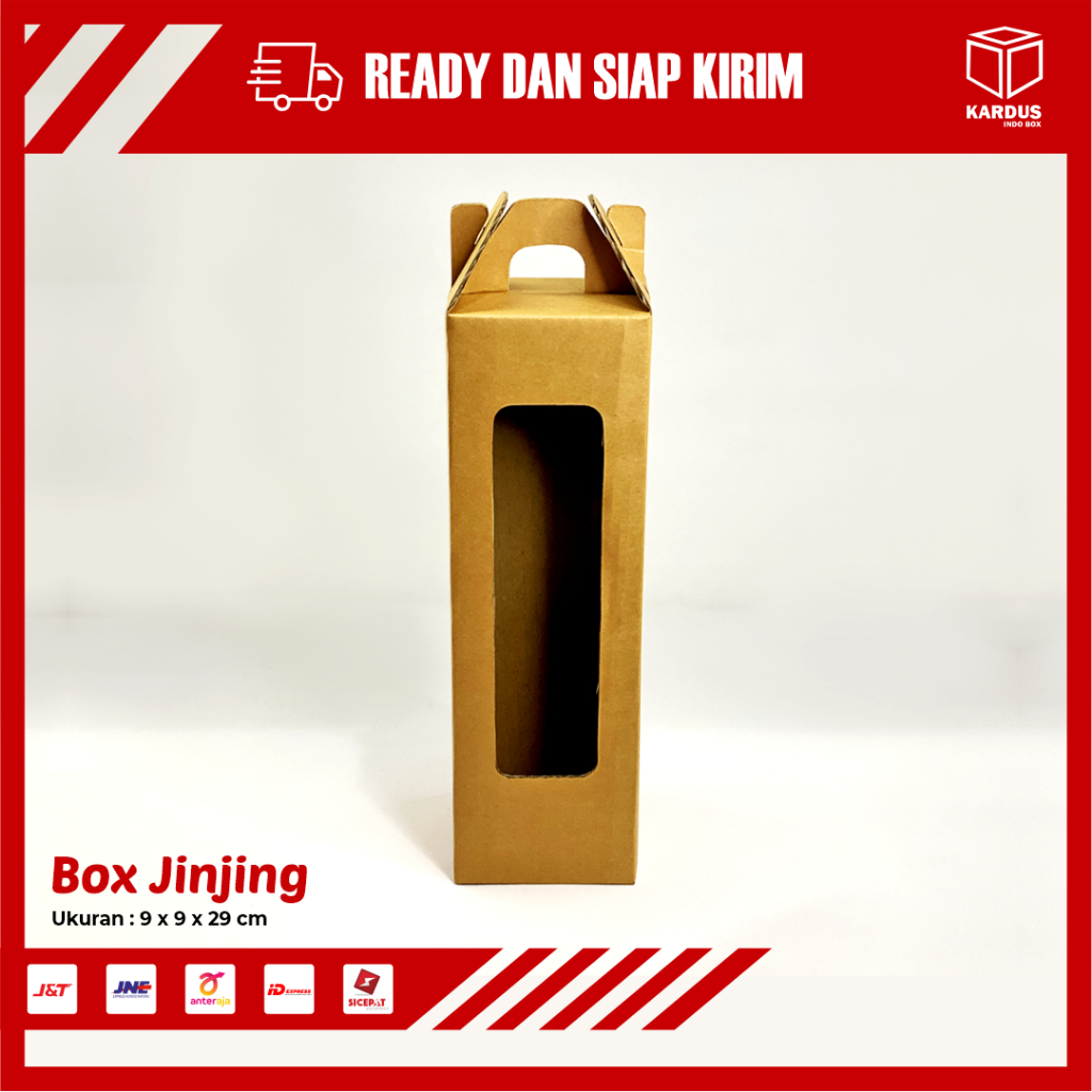 

Box UK - 9 x 9 x 29 cm jinjing kale 1 liter isi 1 E FLUTE - kardus/polos/packing/packingbotol/JinjingBox/HandleBox