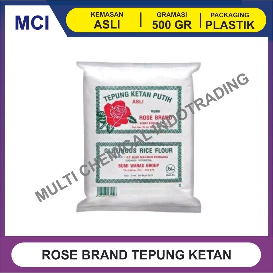 

TEPUNG KETAN PUTIH ROSE BRAND 500 GR - 1 DUS 20 PCS