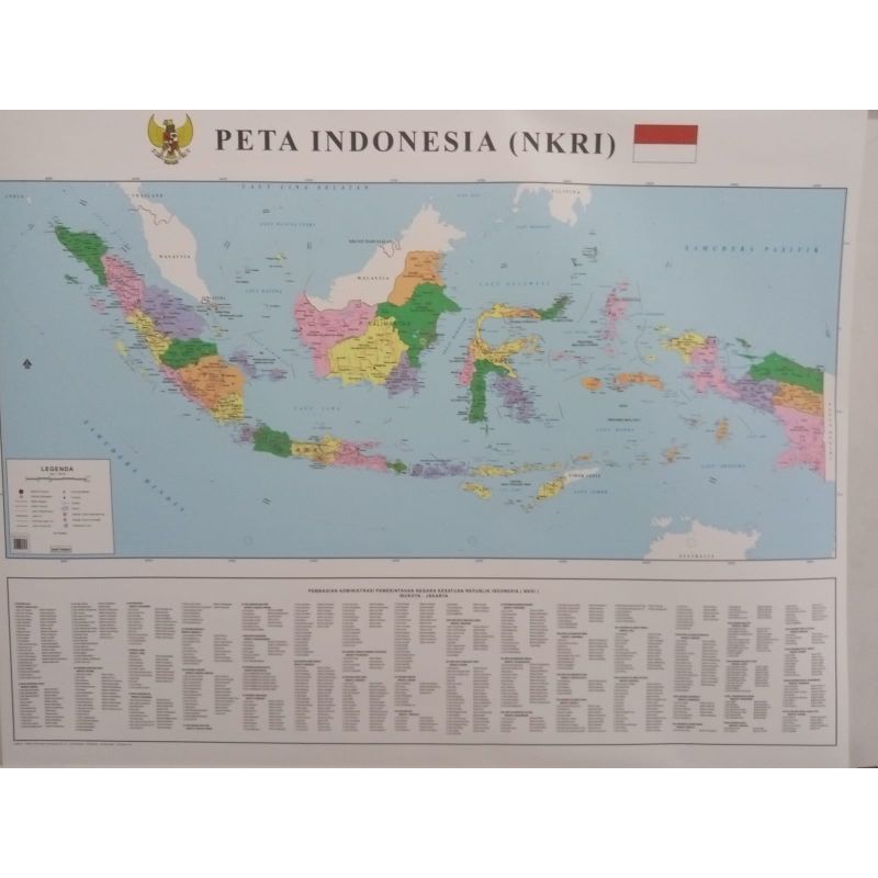 peta indonesia besar lembaran