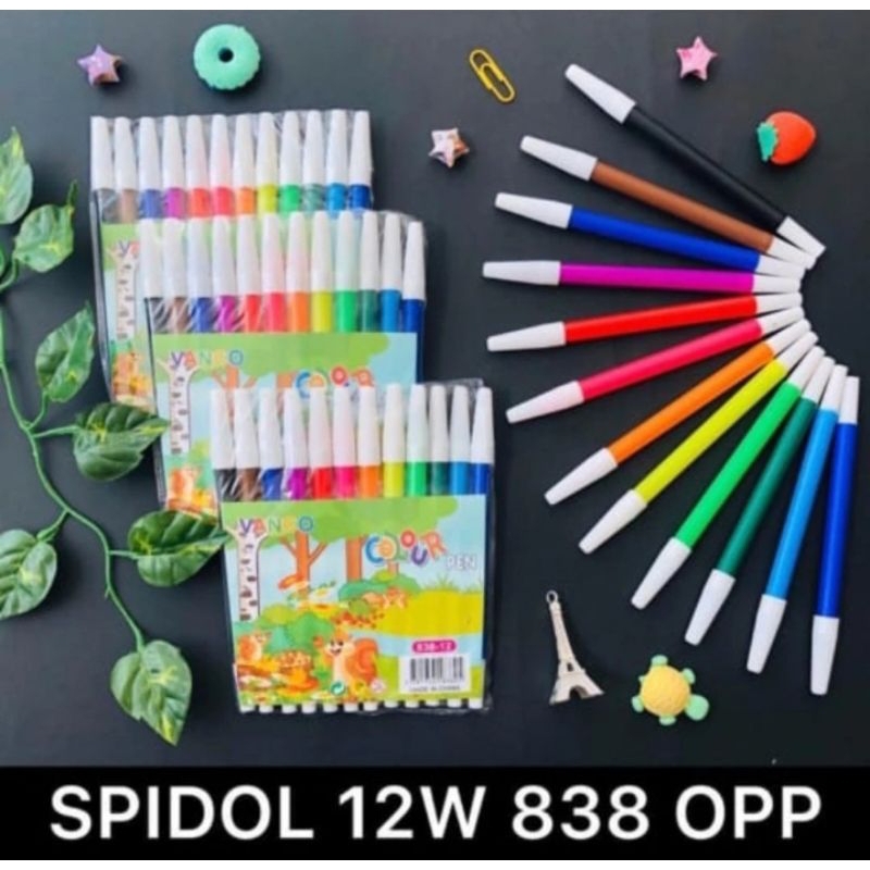 

Spidol Warna vanco isi 12 warna