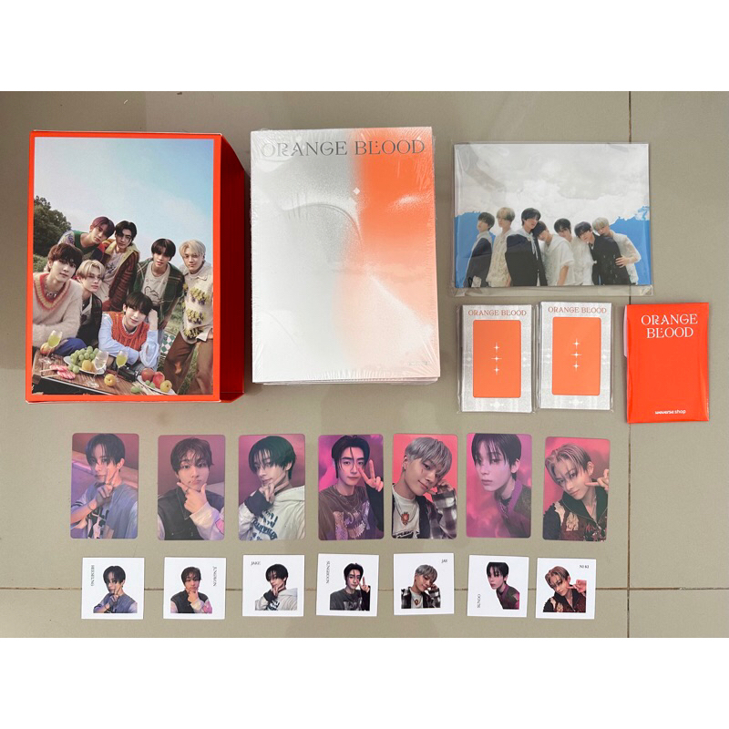 ENHYPEN Orange Blood Album showcase live engene ver ksana kalpa POB weverse benefit photocard jay ni