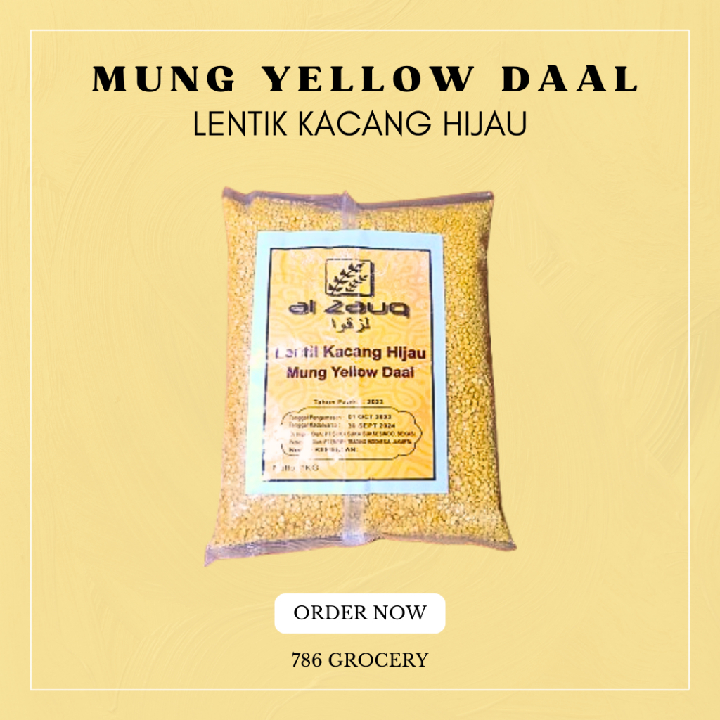 

MUNG YELLOW DAAL | LENTIL KACANG HIJAU | LENTIL KUNING | KACANG POLONG KUMING BELAH | CHANA DAAL