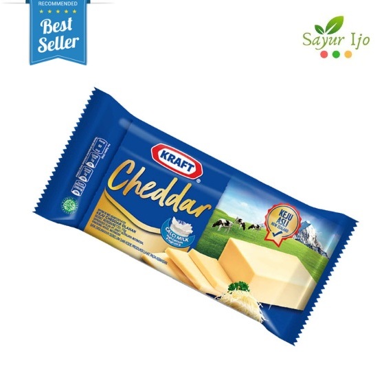 Kraft Cheddar Cheese 70 Gram / Pack Keju Susu Olahan Sapi Segar