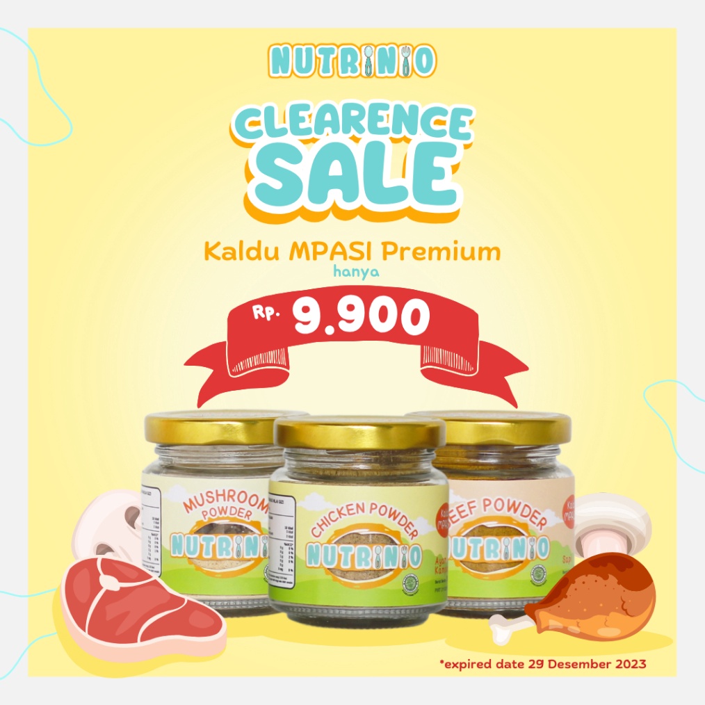 

PROMO HARI INI Nutrinio Kaldu MPASI Premium 50 g | Premium Chicken Powder Beef Powder Mushroom Powder murah