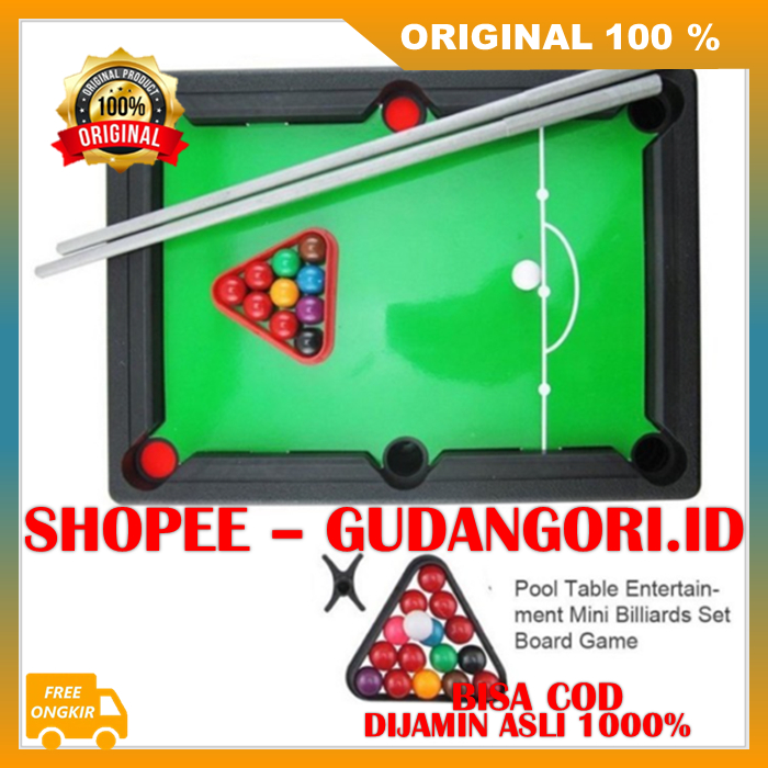 Billiard Toys Mini Set Up Mainan Anak Billiard Mini ORIGINAL