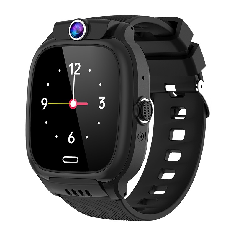 Imo Anti Air IP67 Jam tangan anak telepon - anak Gps Digital Smartwatch anak Waterproof Kids Smart Watch-Black-Tahan Air-4G