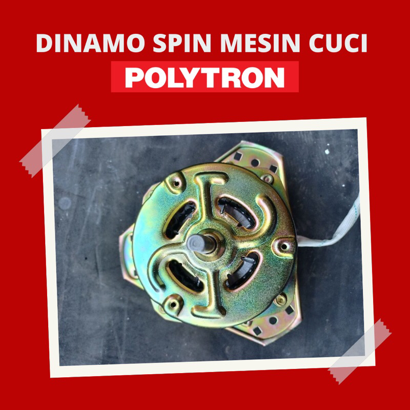 Dinamo Spin Mesin Cuci Polytron 2 Tabung YYG 80 - Dinamo Motor Spin Mesin Cuci Polytron - Dinamo Mesin Cuci Polytron 2 Tabung