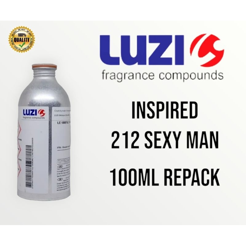 Bibit Parfum Inspired 212 Sexy Man By Luzi 100ml