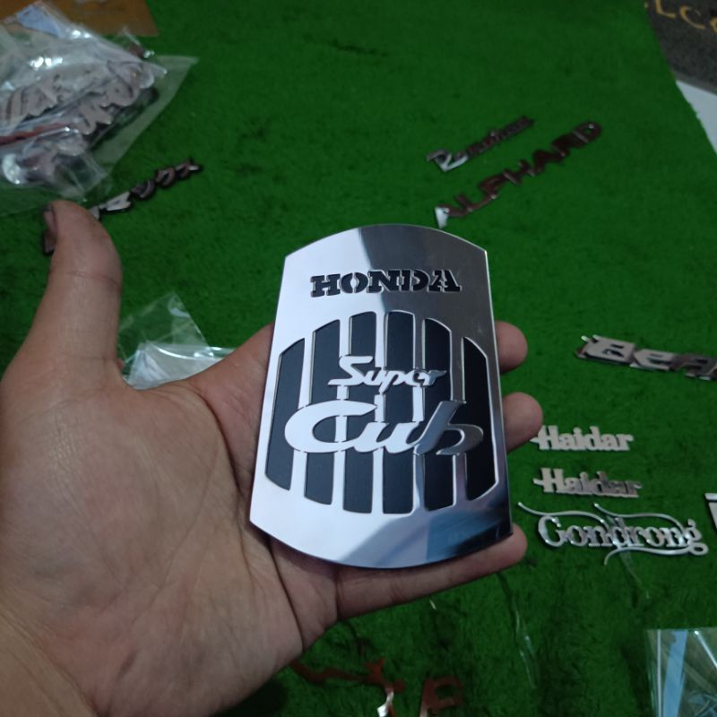 emblem super cub custom stainless