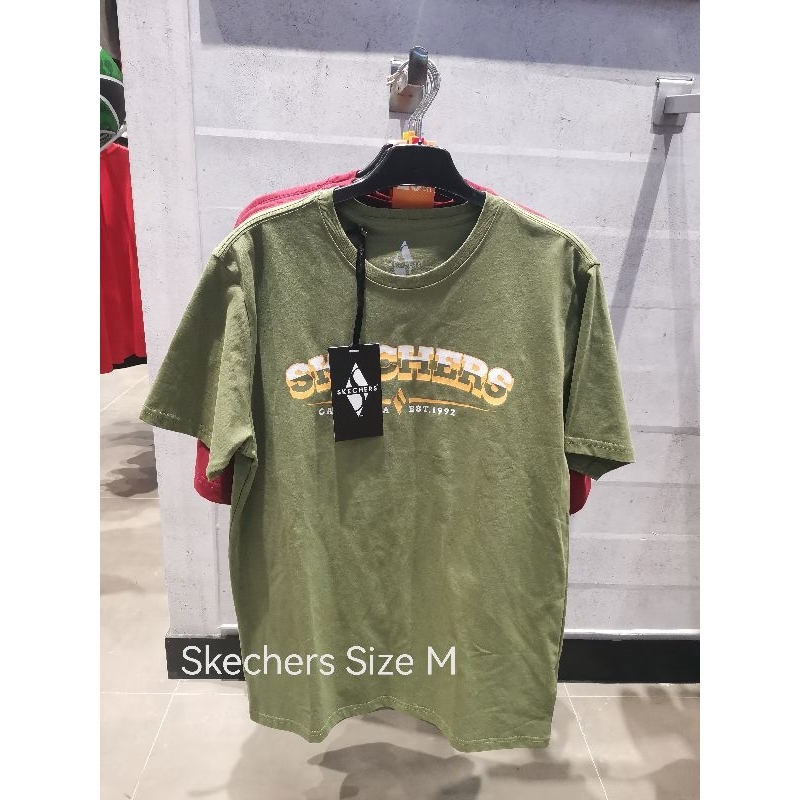 Skechers Men T-shirt Sports Station Kaos Tshirt Original