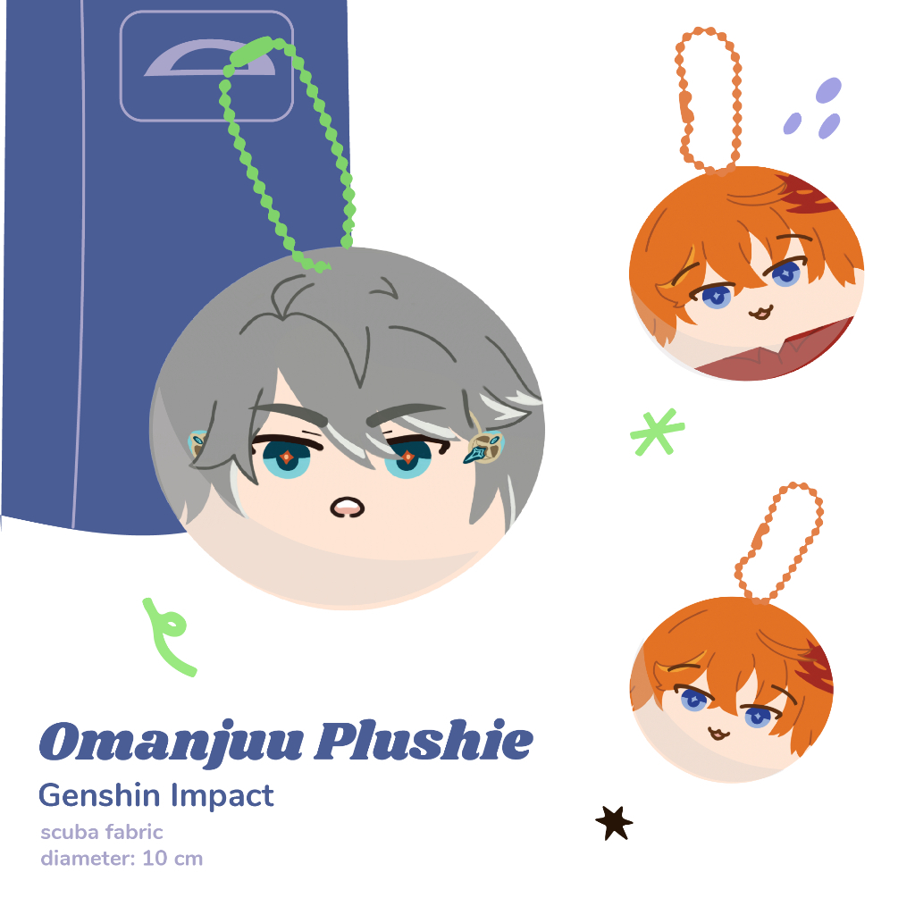 Genshin Omanjuu Plushie | Alhaitam Childe 10 cm plush