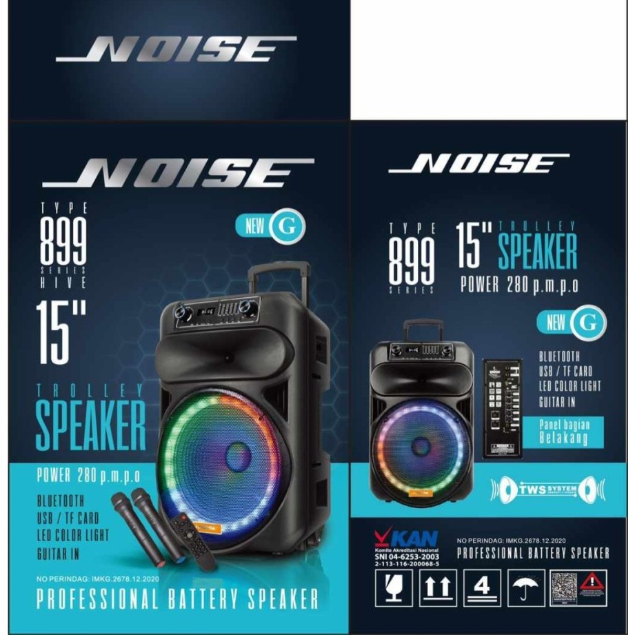 SPEAKER PORTABLE NOISE 899 G / 899G ORIGINAL NEW 15INCH