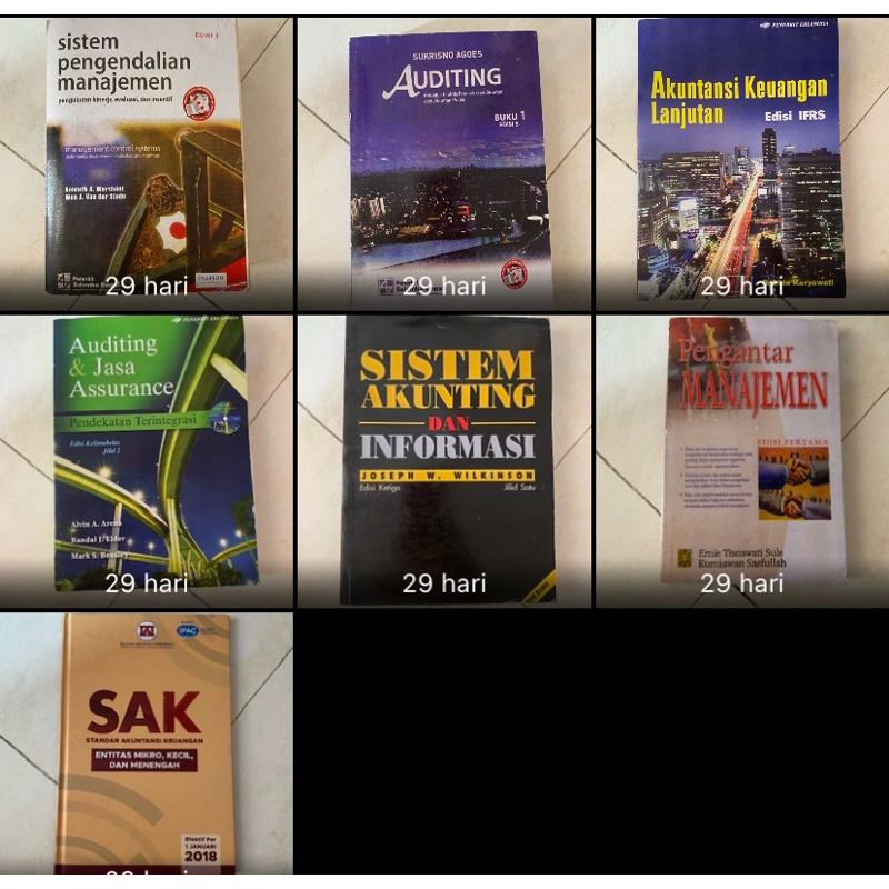 preloved berbagai buku Akuntansi