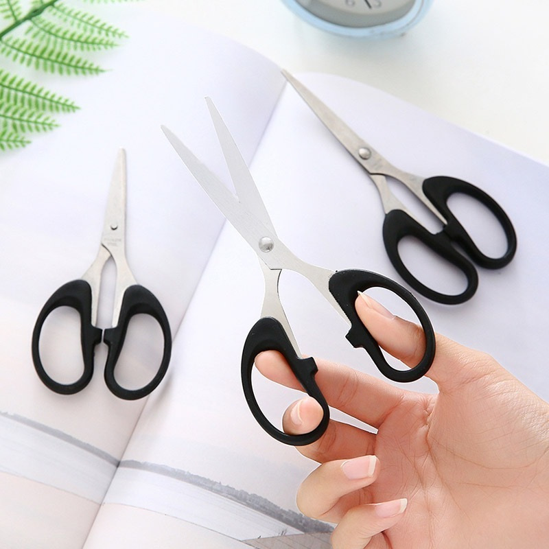 GUNTING STAINLESS TAJAM SERBAGUNA KECIL SEDANG BESAR / GUNTING KERTAS KAIN BENANG PERLENGKAPAN SEKOL