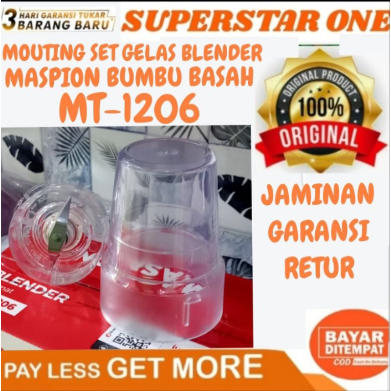 mouting set gelas blender maspion bumbu basah MT-1206