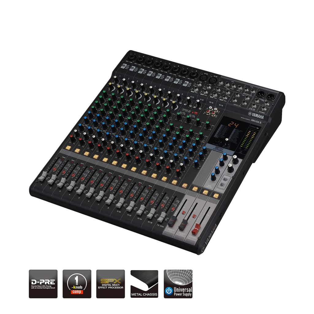 MIXING CONSOLE MIXER YAMAHA MG-16X 16 CH ORIGINAL GARANSI RESMI BERKUALITAS TINGGI