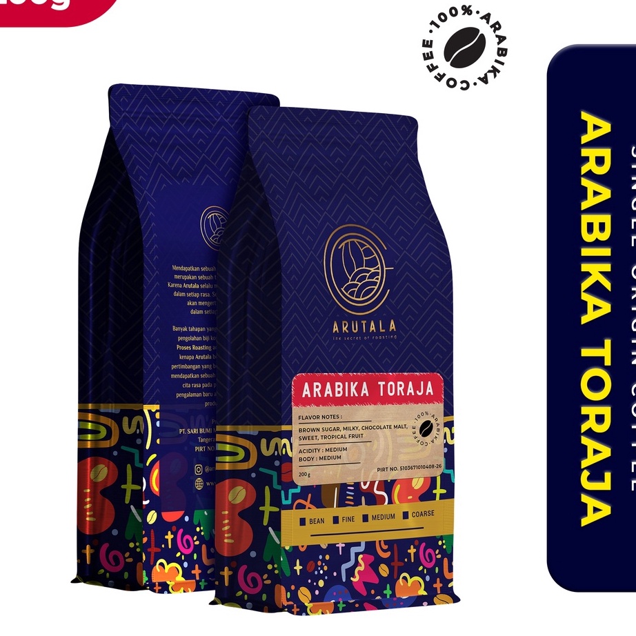 

Stock Banyak ARUTALA Kopi Arabika Toraja Sapan 200 gram Terkini