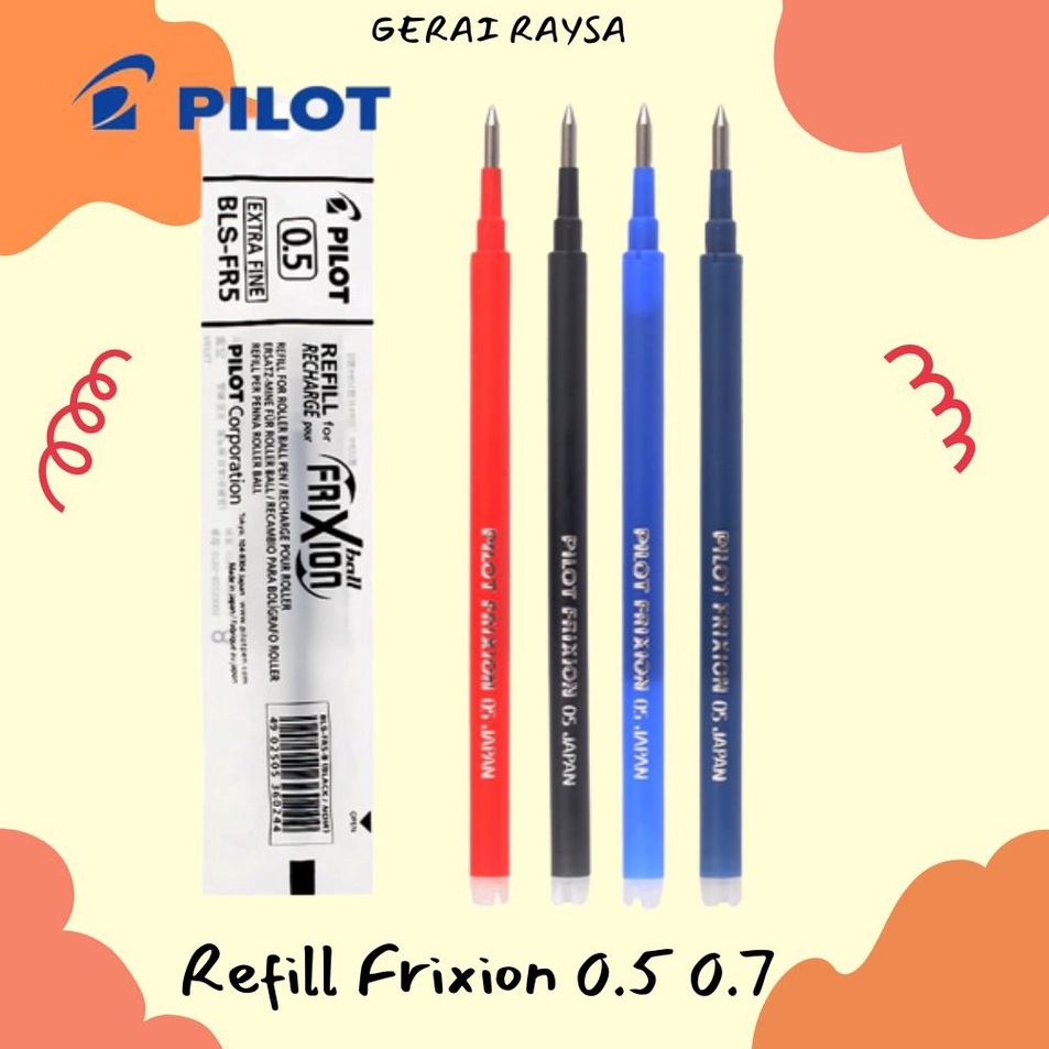 

Ready Refill Pilot Frixion Clicker 0.5 & 0.7 - 100% ORIGINAL Paling Popular