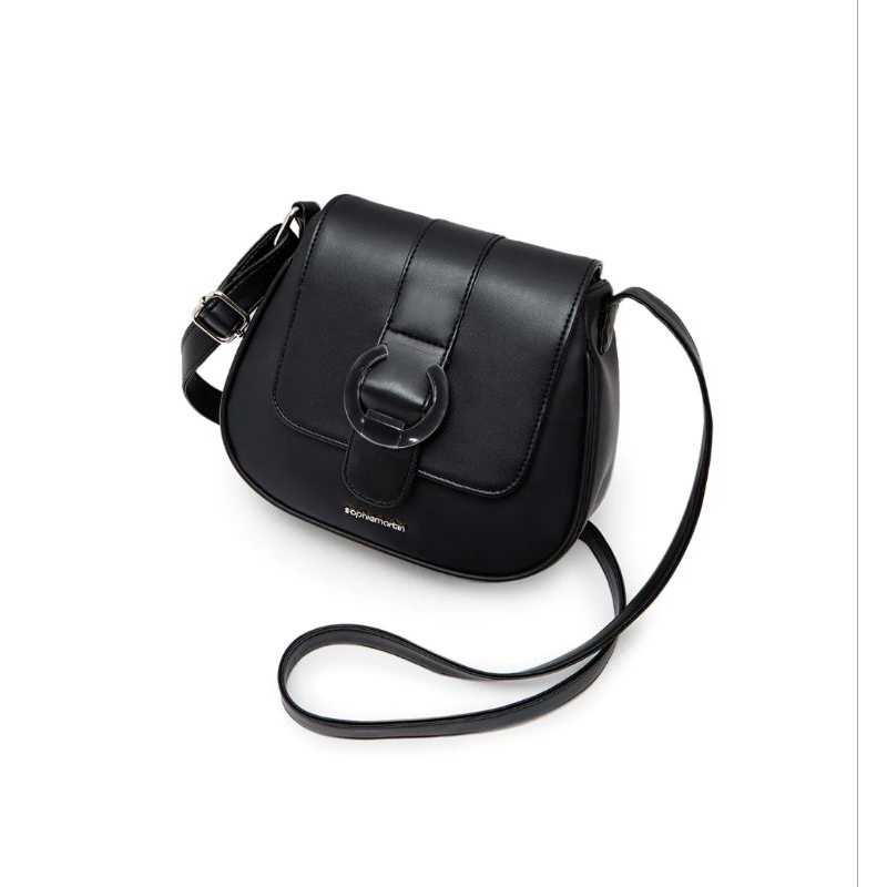 Tas selempang terbaru Sophie martin sling bag wanita kekinian tas kulit hitam official shopie martin