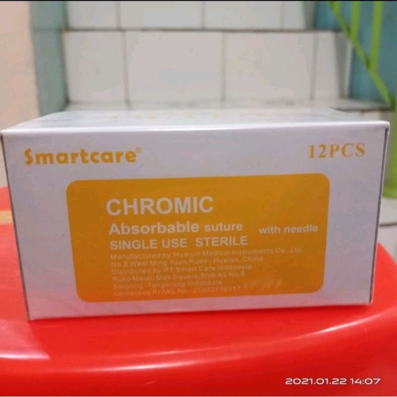 Catgut Chromic 4.0 Plus Jarum Smartcare