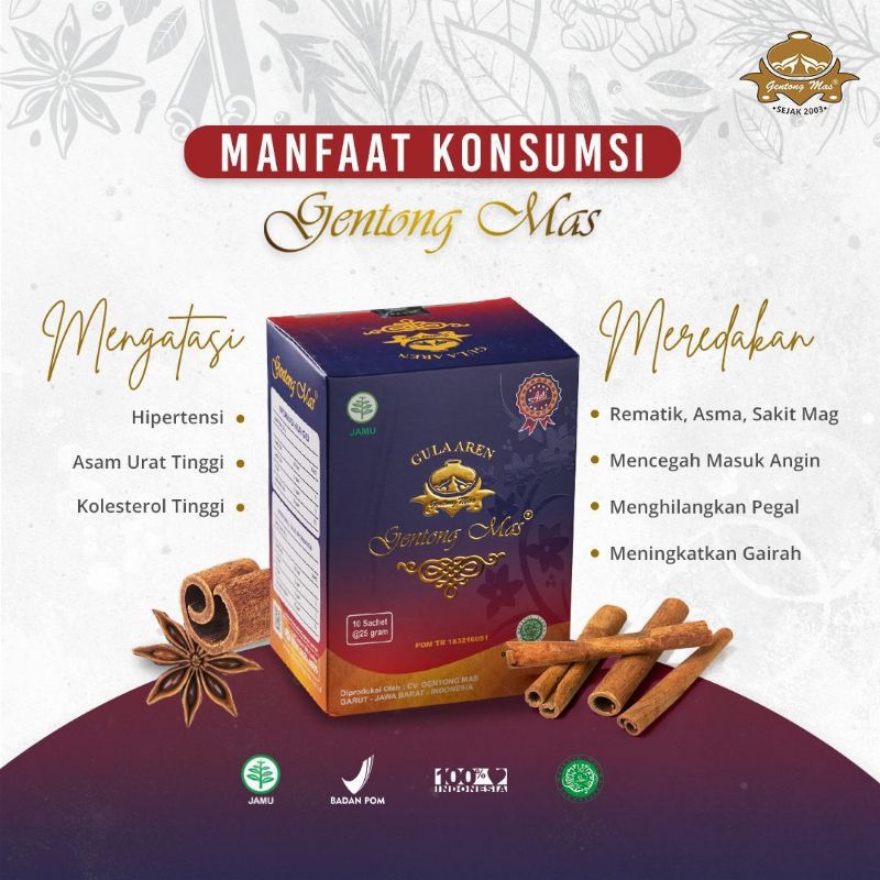 

Gentong Mas Minuman Herbal Gula Aren | Menyembuhkan Kolestrol, Asam urat