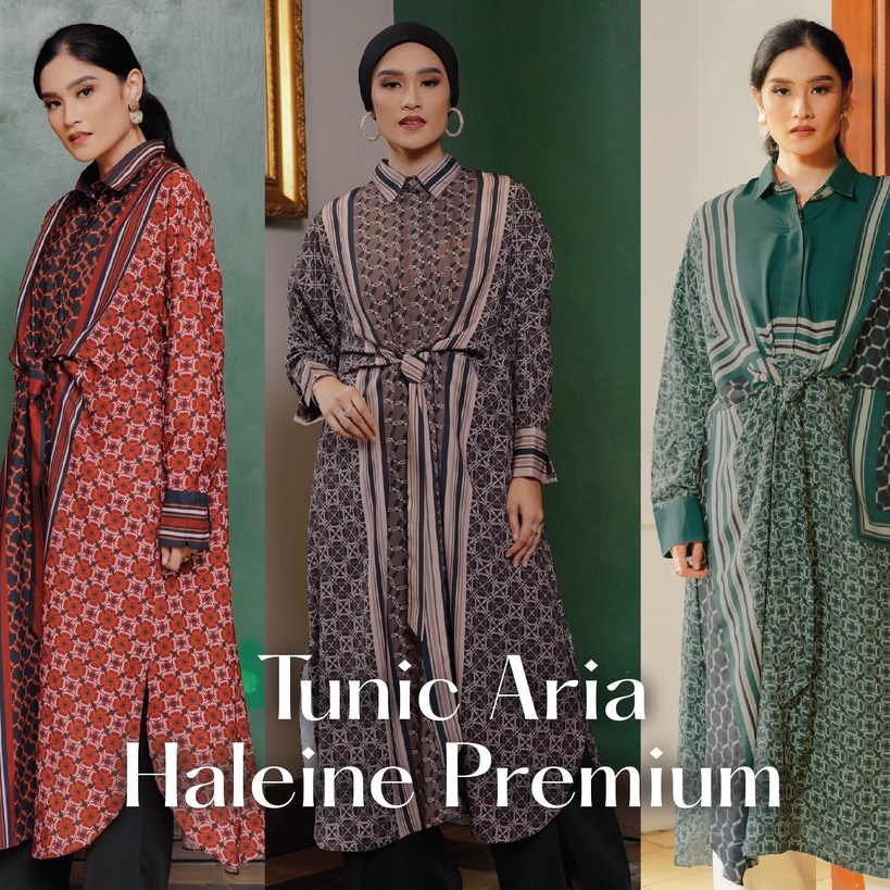KODE TIN014 Halwa Tunic Aria Haleine Wanita Premium