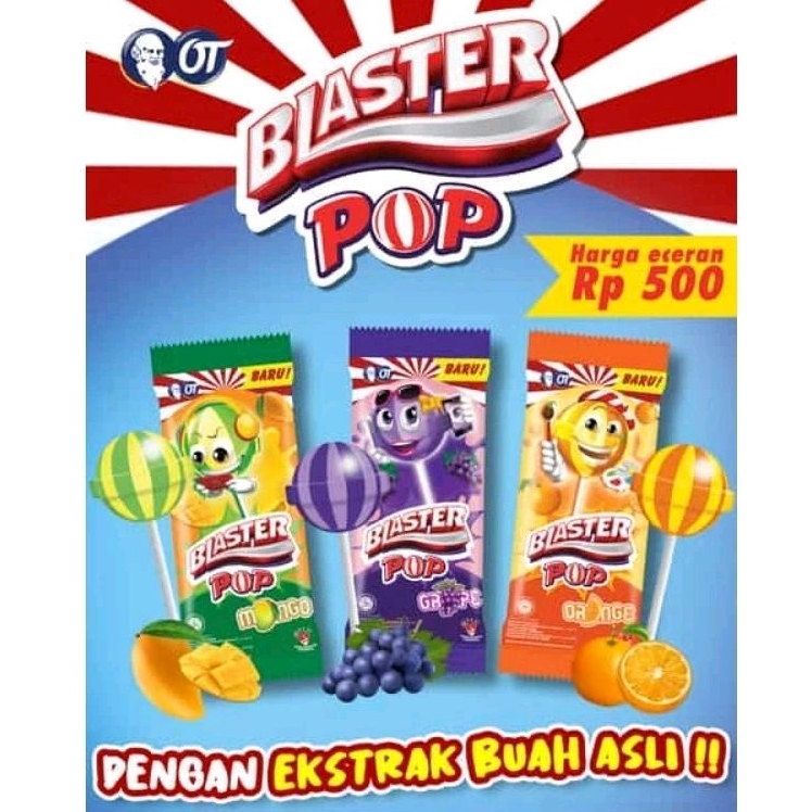 

PERMEN BLASTER LOLIPOP 1Pack [isi 36pcs]