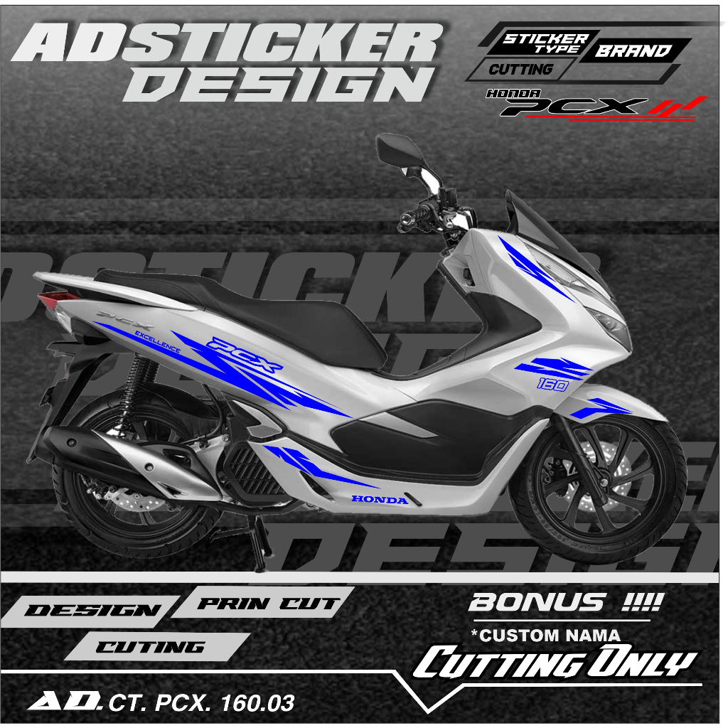 cuting PCX 150 / PCX 160 AD DESAIN NEW 03