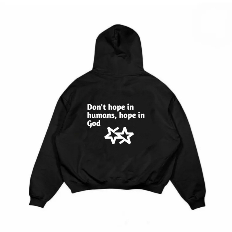 Wardkick - Hoodie Boxy Oversize Star Hope Black