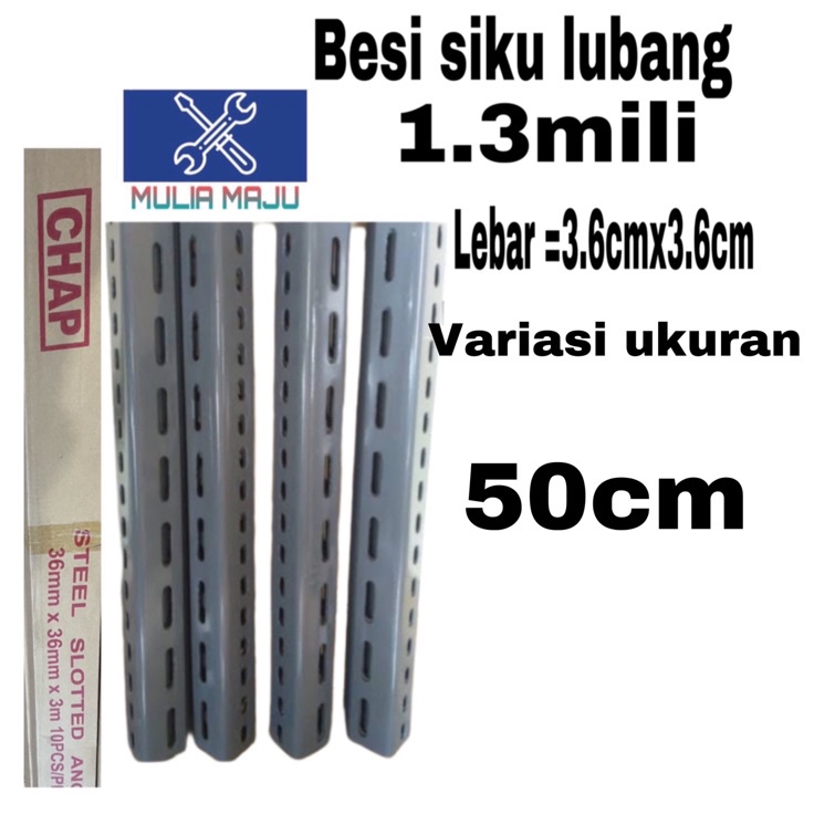Sale besi siku lubang 1.3mili ukuran 50cm