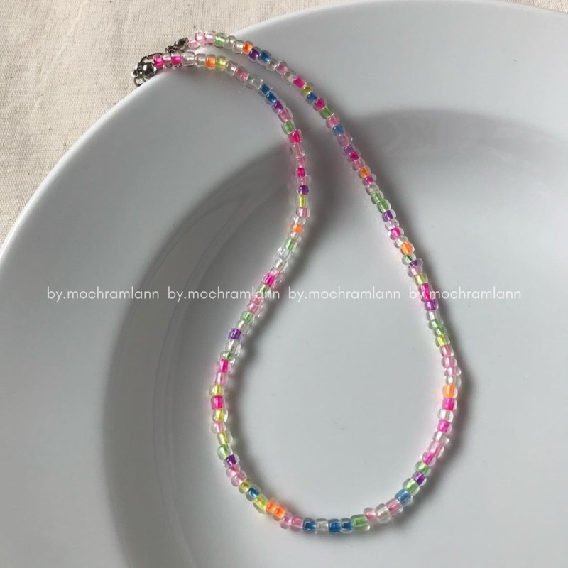 Beads Necklace Korea | Kalung Manik Korea Model Lucu | Kalung Aesthetic | Kalung Manik Aksesoris Wan