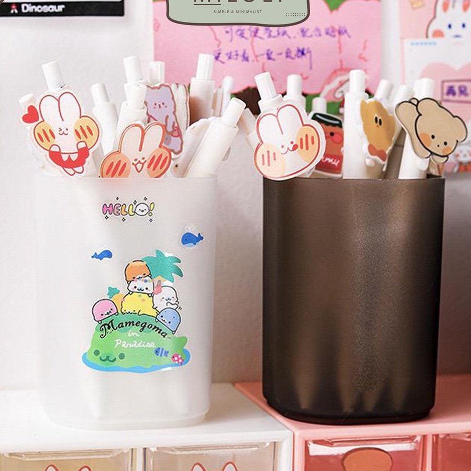 

Baru [MILOLI] Tabung Pensil Transparan Pen Holder Aesthetic Desk Decor - F0046